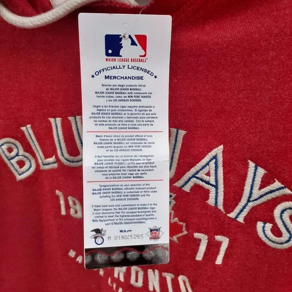 Red Toronto blue jays hoodie brand new - Picture 5 of 5